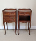 pair of vintage french bedside tables
